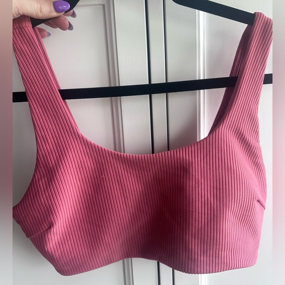 Gymshark Other - 🔥 Gymshark Essence Bikini Top Scoop Neck Ribbed
Maroon Blush Pink Swimwear
